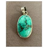925 Turquoise Sterling Pendant