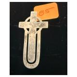 Sterling Cross Bookmark