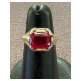 Antique 14K Gold Gemstone Ring