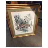 2 Framed Williamsburg Prints