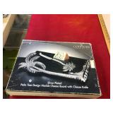 Godinger Silver Palm Tree Cheese Board & Knife