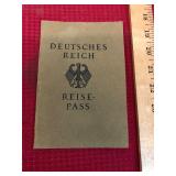 Deutsches Reich Reise-Pass German Pre WW2 Passport