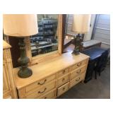 Vintage French Style Dresser & Mirror