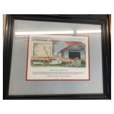 Framed Signed J Headley Oyster Print