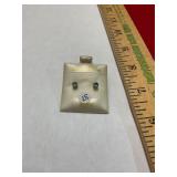 14Kt Genuine Stone Stud Earrings