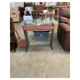 Glass Top Desk Work Table