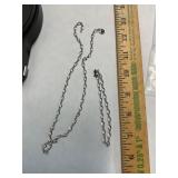 Ladies Necklace and Bracelet Sterling .925