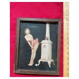 Antique Pin Up Heater Girl