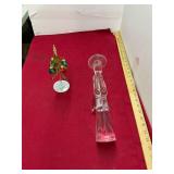 Art Glass Angel and Christmas Tree