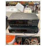 Pioneer Cassette Tape Deck and Panasonic CD Player