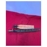 2 Antique Leather Gun Powder Shot Pouches