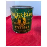 Shelter Island Greenport NY 1/2 Gallon Oyster Can