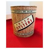 JH White Baltimore MD Gallon Oyster Can