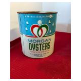 W F Morgan Weems VA Gallon Oyster Can