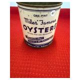 Miles Famous Norfolk VA 214 Pint Oyster Can