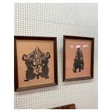 2 Thai Silk Temple Wall Hangings