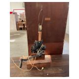 Antique Corn Shucker Country Farm Lamp