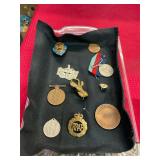 Various Vintage Military European Medals & Tokens