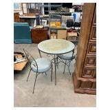 Outdoor Iron Table & 2 Chairs