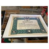 Framed Pre WW2 1935 German Military Shooting Badge