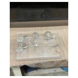 Crystal Knife Rest and Stoppers