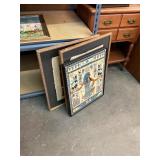 Egyptian Wall Hanging Lot