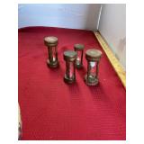 Hour Glass and Roseville Bowl