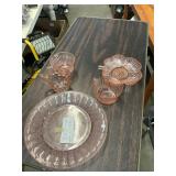 Pink Depression Glass Lot