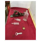 Antique Plane, Bottles,