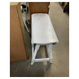 White Drop Side Table