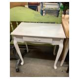 White Drawer Vanity Side Table