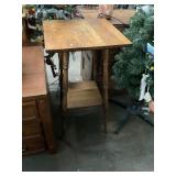 Antique Oak Square Table
