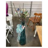 Large Blue Vase Butterfly Arrangement