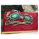 Metal Decor Crab Wall Art