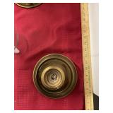 Brass Candle Holder with Glass Surrounding