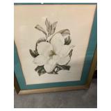 2 Framed Flower Prints