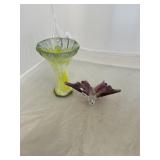 Two Piece Art Glass Lot