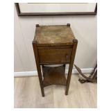 Antique Oak Game Cabinet