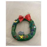 Paper Mache MAMA Girl Mary Onley Folk Art Wreath