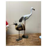 Two Shore Bird Statues