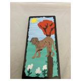 Mary Onley MAMA Girl Dog Folk Art