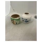 Two Nemadji Native American Pottery Pieces