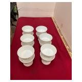 Set of 12 Milk Glass Sherberts