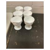 6 Piece Milk Glass Lot