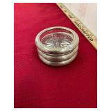 Set of 3 Sterling Ring Coasters