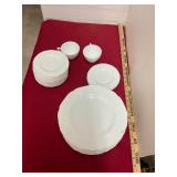 Milk Glass Plates and Saucers