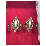 Pair of Brass Sconces