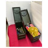 2 Ammo Boxes with Punches and Firecrackers