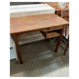 Antique Oak Library Desk