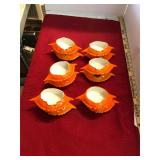 Set of 12 Ceramic Crab Cake Dishes